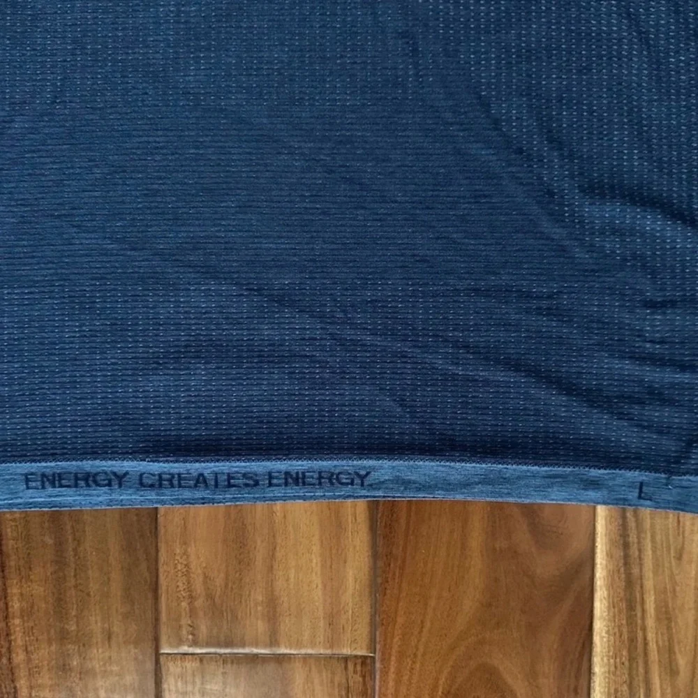 Lululemon Metal Vent Tech Polo Shirt Blue Heathered Men’s Large - Picture 6 of 8